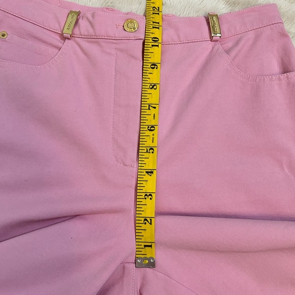 ST. JOHN Sport Essentials | Cotton Blend Pink Sport High Rise Pants Size 4 - Picture 9 of 13